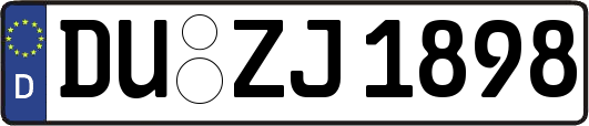 DU-ZJ1898