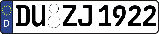 DU-ZJ1922