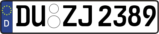 DU-ZJ2389