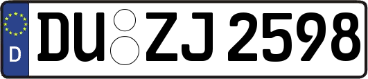 DU-ZJ2598