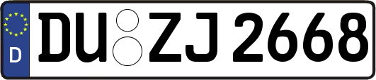 DU-ZJ2668