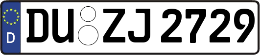 DU-ZJ2729