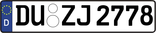 DU-ZJ2778