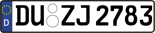 DU-ZJ2783
