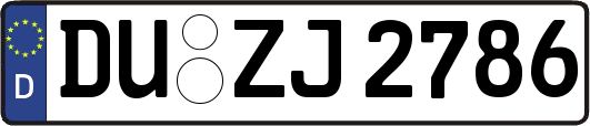 DU-ZJ2786