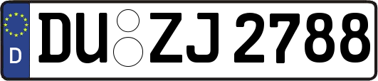 DU-ZJ2788