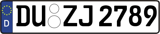 DU-ZJ2789