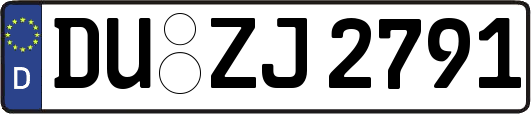 DU-ZJ2791