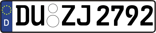DU-ZJ2792