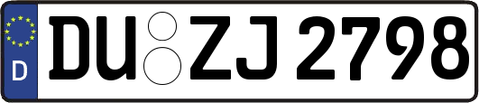 DU-ZJ2798