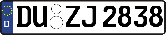 DU-ZJ2838
