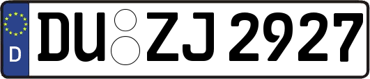 DU-ZJ2927