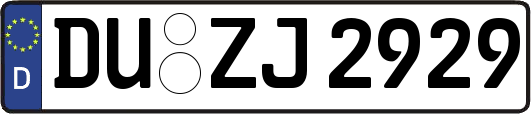 DU-ZJ2929