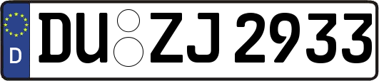 DU-ZJ2933