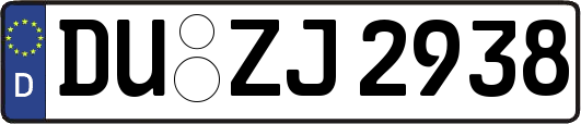 DU-ZJ2938