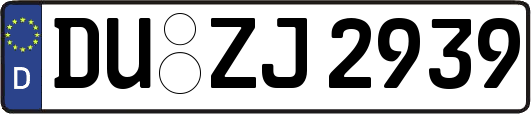 DU-ZJ2939