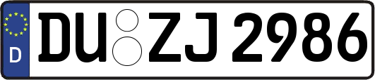 DU-ZJ2986