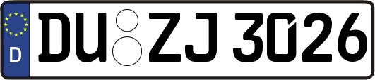 DU-ZJ3026