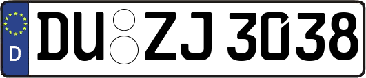 DU-ZJ3038