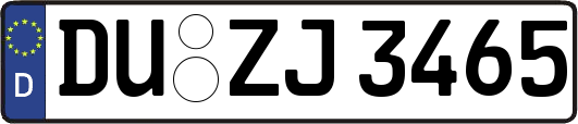 DU-ZJ3465