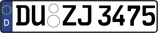 DU-ZJ3475