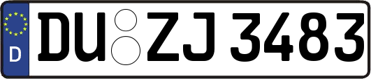 DU-ZJ3483
