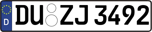 DU-ZJ3492