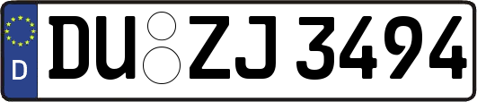 DU-ZJ3494