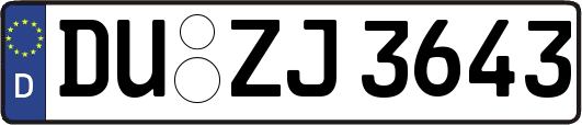 DU-ZJ3643