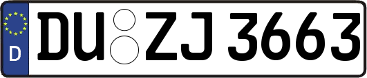 DU-ZJ3663