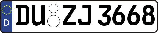DU-ZJ3668