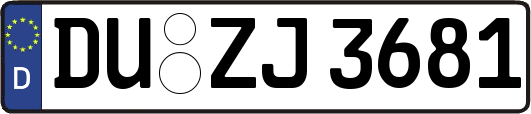DU-ZJ3681