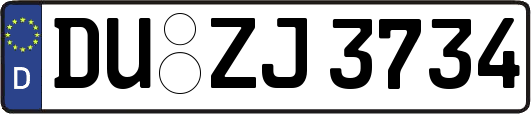 DU-ZJ3734