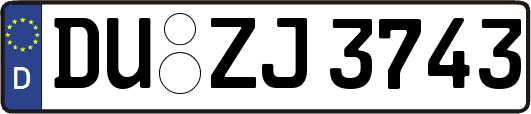 DU-ZJ3743