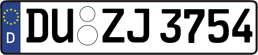 DU-ZJ3754