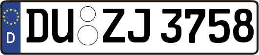 DU-ZJ3758