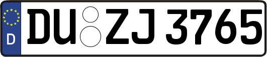 DU-ZJ3765