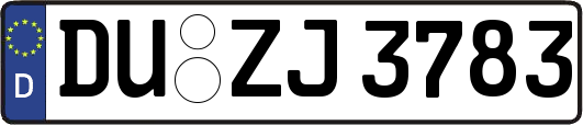 DU-ZJ3783