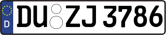 DU-ZJ3786