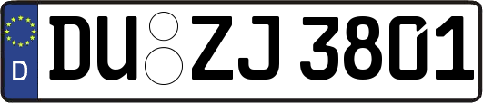 DU-ZJ3801