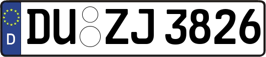 DU-ZJ3826