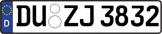 DU-ZJ3832