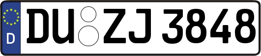 DU-ZJ3848