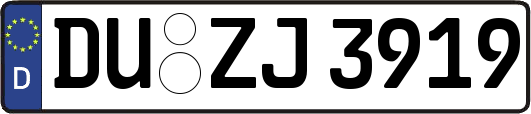 DU-ZJ3919