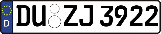 DU-ZJ3922