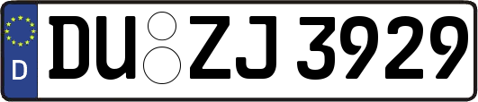 DU-ZJ3929