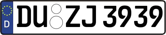 DU-ZJ3939