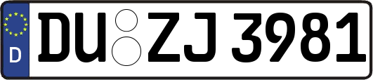 DU-ZJ3981