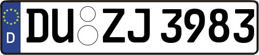 DU-ZJ3983