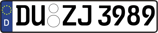 DU-ZJ3989